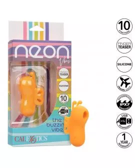 CALEXOTICS - NEON VIBES DER BUZZING VIBE FINGERSTIMULATOR 10 VIBRATIONEN ORANGE