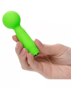 CALEXOTICS - NEON VIBES THE BUBBLY VIBE MINI-MASSAGER 10 VIBRATIONEN GRÜN