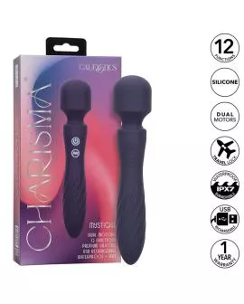CALEXOTICS - CHARISMA MYSTIQUE MASSAGER DOPPELMOTOR 12 FUNKTIONEN 20,5 CM X 4,5 CM LILA