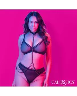 CalExotics Euphoria Kettenhalfter-Halsband und Leine - Übergröße