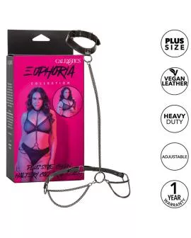 CalExotics Euphoria Kettenhalfter-Halsband und Leine - Übergröße