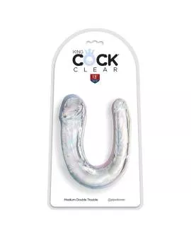King Cock - Double Trouble Doppel-Dildo 33 cm Klar
