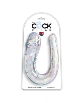 King Cock - Double Trouble Doppeldildo 44 cm klar