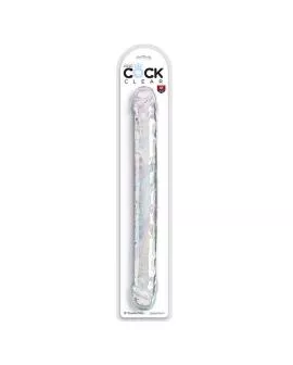 KING COCK - Double Trouble Doppeldildo 46 cm Klar