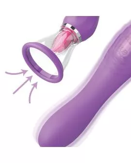 FANTASY FOR HER - ULTIMATE PLEASURE MAX SAUGSCHLAUCH MIT STIMULIERENDER ZUNGE LILA