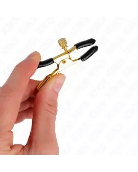 KINK - GOLDENE NIPPELKLEMMEN 6 CM