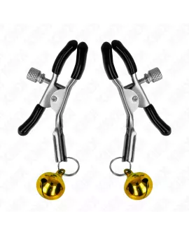 KINK - Goldene einzelne Glocken-Nippelklemme 6 cm
