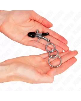 KINK - 3 O-Ring Nippelklemme 6 cm Erotik