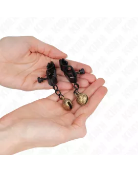 KINK - Bell Jaw Style Nippelklemmen Schwarz 7 cm