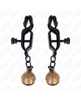 KINK - Bell Jaw Style Nippelklemmen Schwarz 7 cm