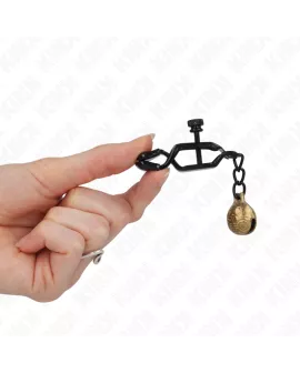 KINK - Bell Jaw Style Nippelklemmen Schwarz 7 cm