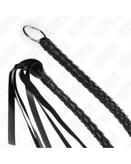 KINK Schlangenpeitsche mit schwarzem Handring - 65 cm