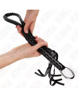 KINK Schlangenpeitsche mit schwarzem Handring - 65 cm