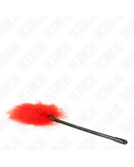 KINK - Rote Kitzelfedern für Bondage-Set 27 cm