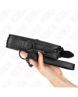 KINK Neopren-Bondage-Halsband - Modell 2 mit 78cm Gürtel