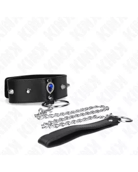 KINK - Halskette mit blauen Diamanten verstellbar 36-43 cm