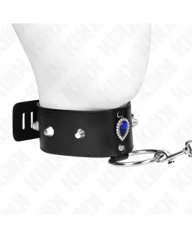 KINK - Halskette mit blauen Diamanten verstellbar 36-43 cm