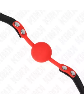 KINK - ROTER SILIKONBALL 4 CM KNEBEL 60 x 2 CM