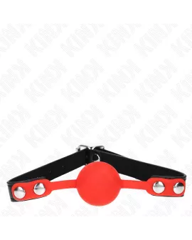KINK - ROTER SILIKONBALL 4 CM KNEBEL 60 x 2 CM