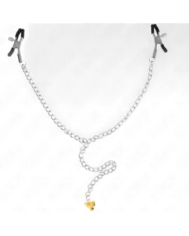 KINK - Kette Nippelklemme mit Hornanhänger 30 cm