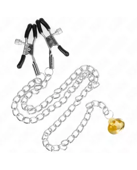 KINK - Kette Nippelklemme mit Hornanhänger 30 cm