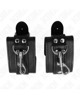 KINK - Abschließbare Handgelenksfesseln Schwarz 21-28 cm