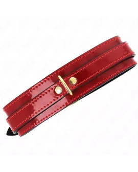 KINK Weinrote Verstellbare Halskette - Gold Details 29-42 cm