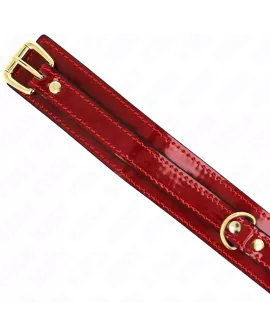KINK Weinrote Verstellbare Halskette - Gold Details 29-42 cm