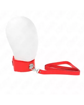 KINK - Halskette mit Leine Rot Modell 4 - Verstellbar 40-48 cm