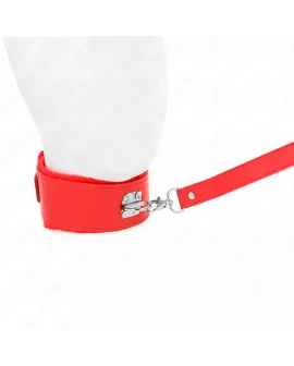 KINK - Halskette mit Leine Rot Modell 4 - Verstellbar 40-48 cm