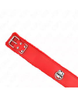 KINK - Halskette mit Leine Rot Modell 4 - Verstellbar 40-48 cm