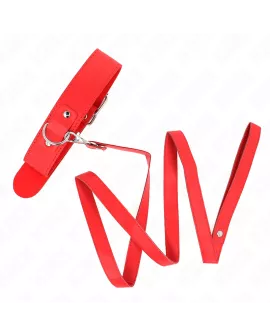 KINK - Halskette mit Gürtel 116 cm Rojo Verstellbar 32-50 cm