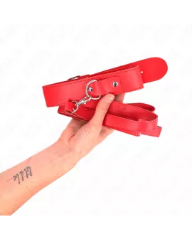 KINK - Halskette mit Gürtel 116 cm Rojo Verstellbar 32-50 cm