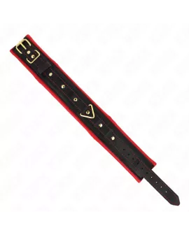 KINK Halsband mit Leine aus Stoff - Verstellbar 33-48 cm x 5,7 cm