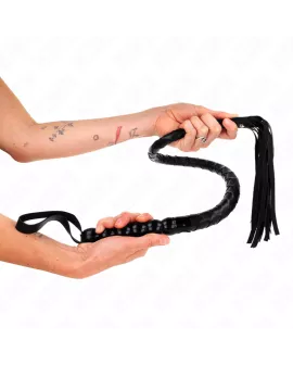 KINK - Schlangenpeitsche mit Perlen - 80 cm