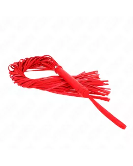 KINK - Rote Weich-PVC-Peitsche 70 cm BDSM