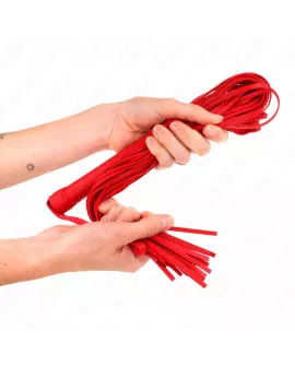 KINK - Rote Weich-PVC-Peitsche 70 cm BDSM