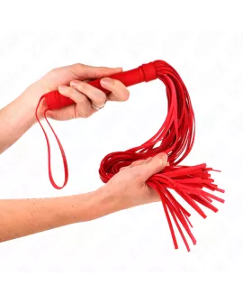 KINK - Rote Weich-PVC-Peitsche 70 cm BDSM