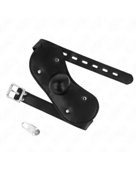 KINK Ball Gag Mundmaske mit Schloss - Verstellbar 42-60 cm