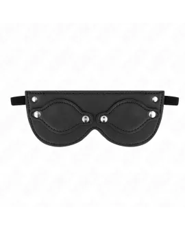 KINK - KUNSTLEDERMASKE MIT ABNEHMBAREN AUGENABDECKUNGEN 22 x 9 CM