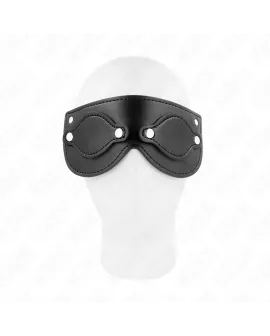 KINK - KUNSTLEDERMASKE MIT ABNEHMBAREN AUGENABDECKUNGEN 22 x 9 CM
