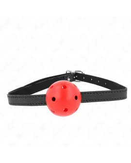 KINK Simplicity Rot Atmungsaktiver Ballgag 4,5 cm - 62 x 1,5 cm