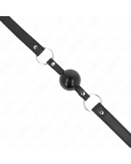 KINK - TPE Ball-Knebel 4 cm mit schwarzem Schloss - 60 x 2 cm