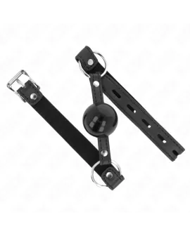 KINK - TPE Ball-Knebel 4 cm mit schwarzem Schloss - 60 x 2 cm