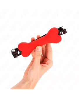 KINK - Roter Knochen Gag 12 cm - 63 x 2 cm