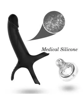 ARMONY - DILDO MIT RING & VIBRATOR SCHWARZ