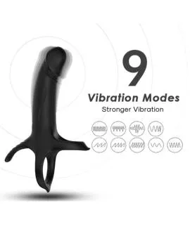 ARMONY - DILDO MIT RING & VIBRATOR SCHWARZ
