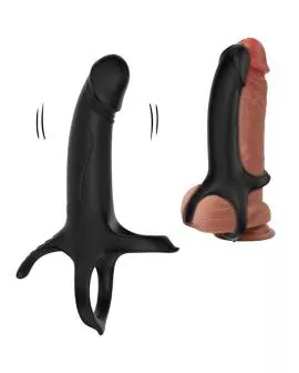ARMONY - DILDO MIT RING & VIBRATOR SCHWARZ