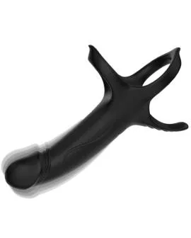 ARMONY - DILDO MIT RING & VIBRATOR SCHWARZ