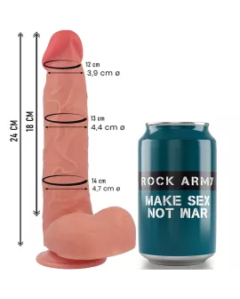 ROCKARMY Flüssigsilikon Raptor 24 cm - Ø 4,4 cm